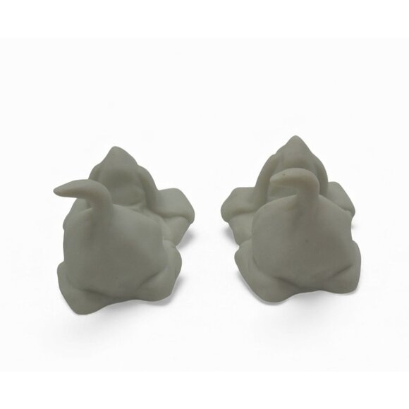 HALLMARK Basset HOUND Porcelain Handcrafted In Japan Dog Pair Figurines 1975 VTG - Picture 6 of 11